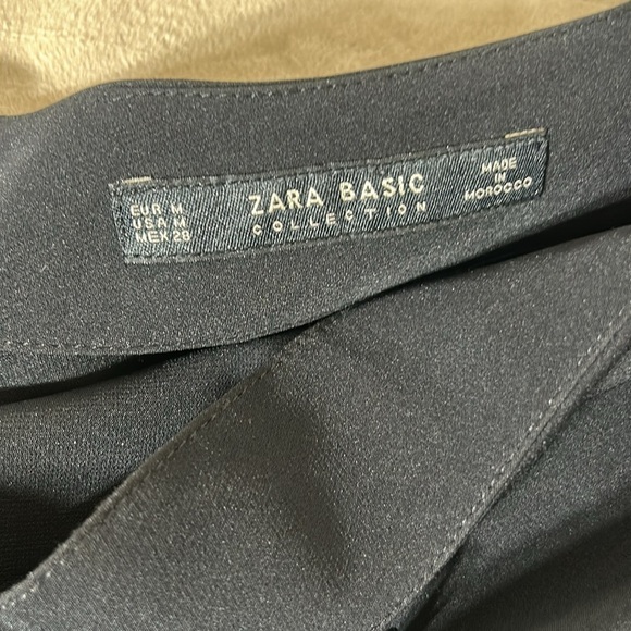 Zara Black One Shoulder Balloon Sleeve Jumpsuit NWT Size M Back Zip Chic - Picture 11 of 11